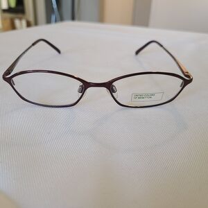 United Colors of Benetton Women's Purple Metal Eyeglass Frame 50 16 135